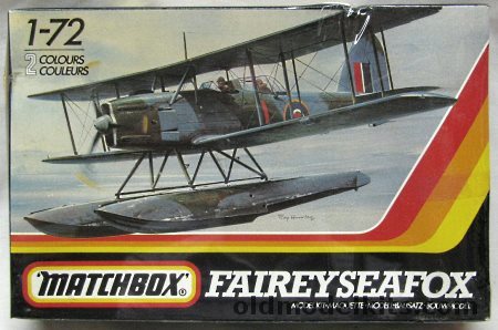 Matchbox 1/72 Fairey H9A Seafox - Cruiser HMS Asturias 1942 or HMS Arethusa 1939 Malta, PK-36 plastic model kit